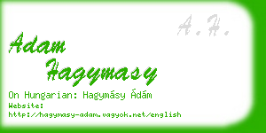 adam hagymasy business card